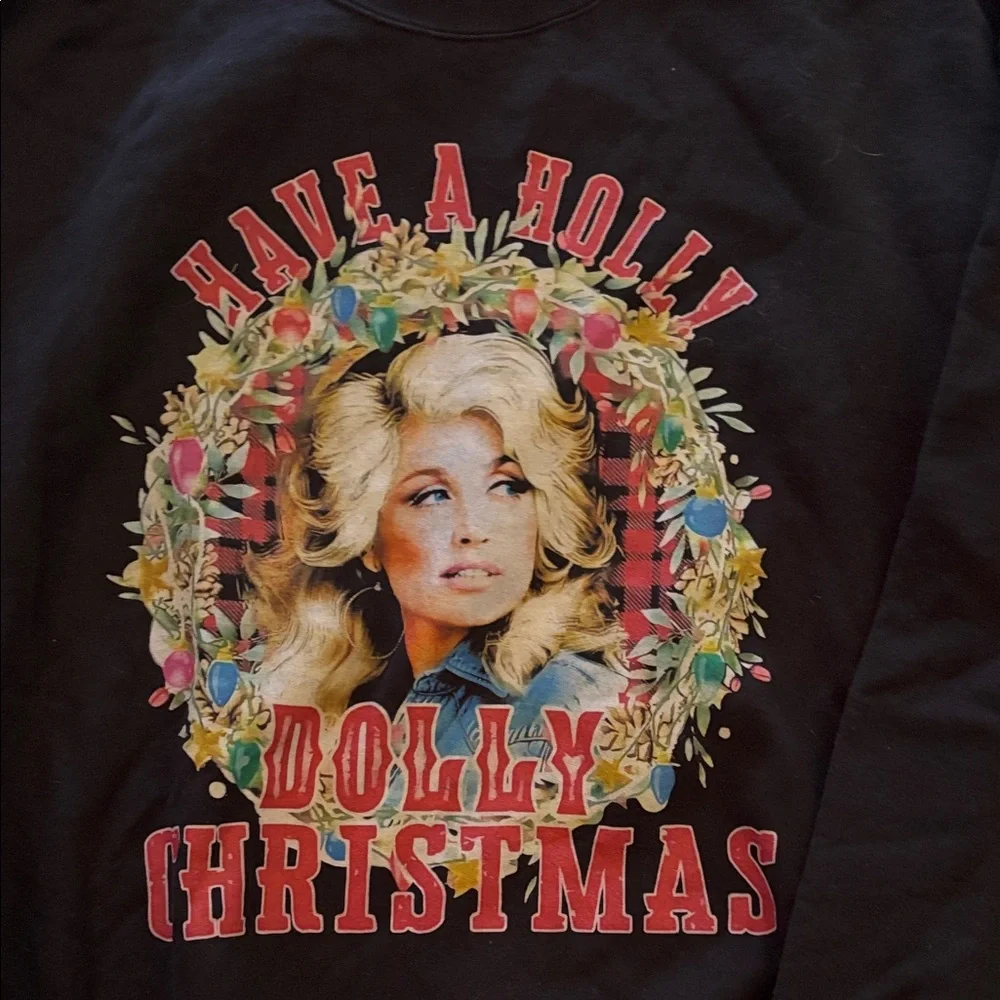 Gildan Black 'Have a Holly Dolly Christmas' Blanket